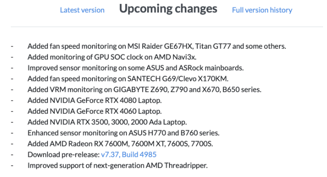 硬件监测软件 HWiNFO v7.37 发布：优化支持 AMD 新一代线程撕裂者